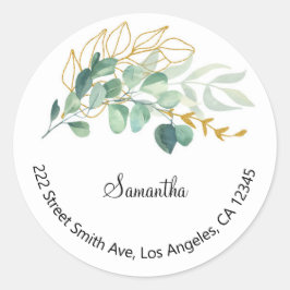 Rücksendeadressen-Aufkleber Runder Aufkleber