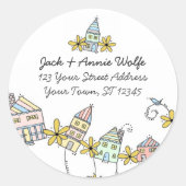 Rücksendeadressen-Aufkleber Runder Aufkleber (Vorderseite)