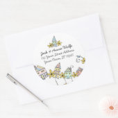 Rücksendeadressen-Aufkleber Runder Aufkleber (Umschlag)