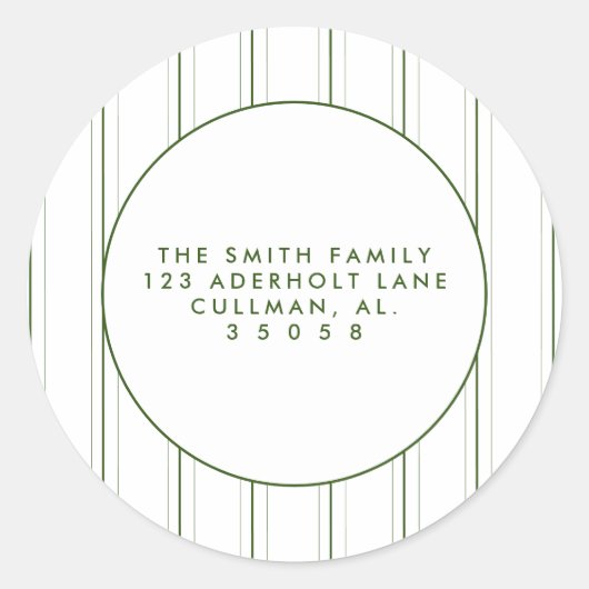 Rücksendeadressen-Aufkleber Runder Aufkleber (Vorderseite)