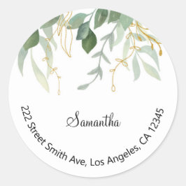 Rücksendeadressen-Aufkleber Runder Aufkleber