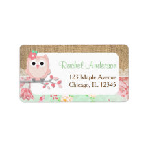 Rücksendeadressen-Aufkleber, Shabby Chic