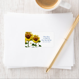 Rücksendeadressen-Aufkleber Sonnenblume Adressaufkleber