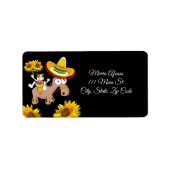 Rücksendeadressen-Aufkleber Sonnenblumen Adressaufkleber (Vorne)