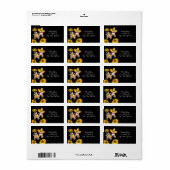 Rücksendeadressen-Aufkleber Sonnenblumen Adressaufkleber (Vorne)