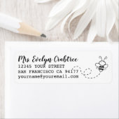 Rücksendeadressen-Aufkleber von Black Ink Bek Indi (Insitu)