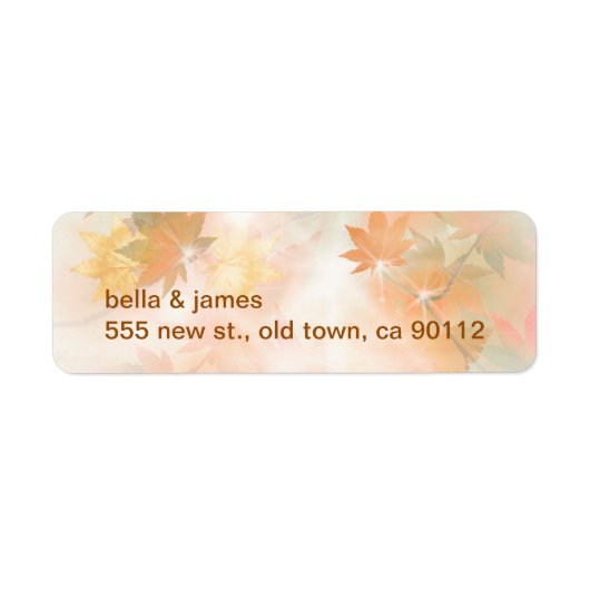 Rücksendeadressen-Aufkleber von Herbstnebel (Vorne)