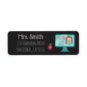 Rücksendeadressen-Aufkleber von Online-Lehrkräften (Vorne)