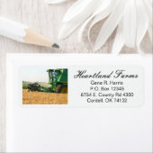 Rücksendeadressen-Aufkleber von Weizenernte (Insitu)