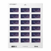 Rücksendeadressen-Aufkleber Weltraum-Universum Adressaufkleber (Vorne)