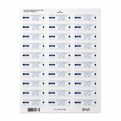 Rücksendeadressen-Aufkleber zum 45. Jubiläum von D (Vorne)