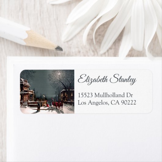 Rücksendeadressen-Aufkleber zum viktorianischen Pa (Insitu)