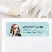 Rücksendeadressen-Aufkleber zum WeihnachtsBeagle (Insitu)