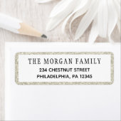 Rücksendeadressen-Aufkleber zum WeihnachtsGlitzer (Insitu)