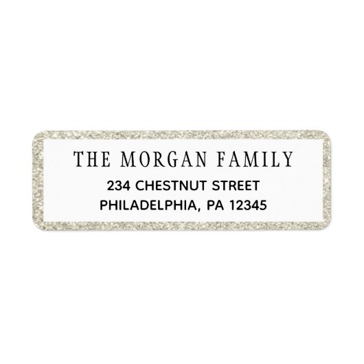 Rücksendeadressen-Aufkleber zum WeihnachtsGlitzer (Vorne)