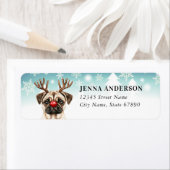 Rücksendeadressen-Aufkleber zum WeihnachtsMops (Insitu)