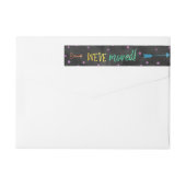 Rücksendeadressen-Aufkleber zur Ankündigung von Re (Rückseite)