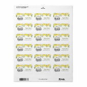 Rücksendeadressen-Aufklebers Lemon Adressaufkleber (Vorne)