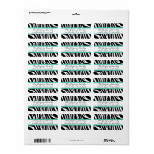 Rücksendeadressen-Aufklebers Veranstaltungen Zebra Adressaufkleber (Vorne)