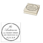 Rücksendeadressen und Familienname Gummistempel (Stempel)