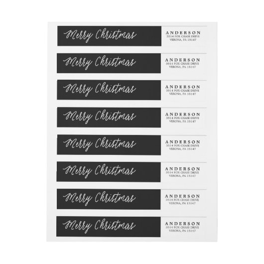 Rücksendeadresseverpackungsaufkleber der FROHEN (Bogen)