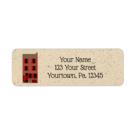 Rücksendeaufkleber für Brownstone