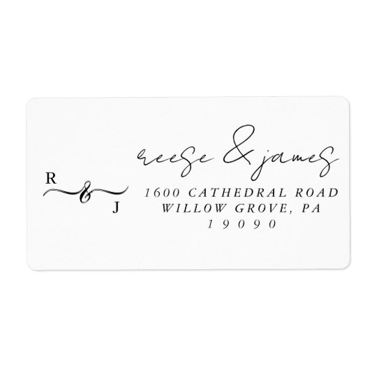 Rücksendeaufkleber für das Etikett. (Vorne)