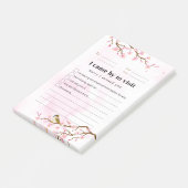 Rücksendebesuch Postit Hinweis 001 Post-it Klebezettel (angewinkelt)