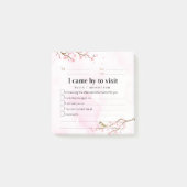 Rücksendebesuch Postit Hinweis 01 Post-it Klebezettel (Vorderseite)