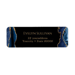 Rücksendekennzeichen für Blau und Gold