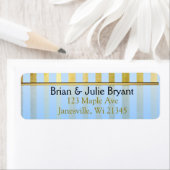 Rücksendekennzeichen für blau und goldgestrichen (Insitu)