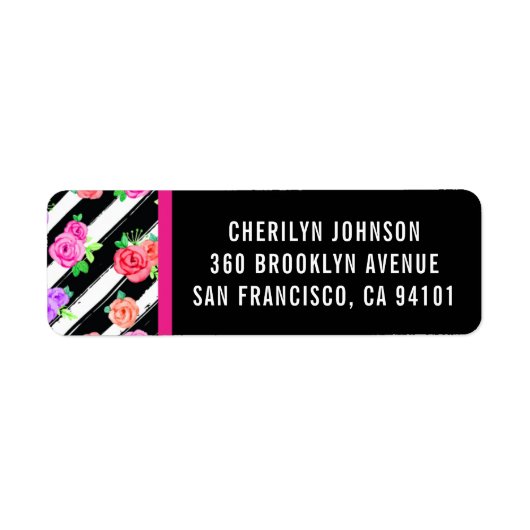 Rücksendekennzeichen für Edgy Rose und moderne Str (Vorne)