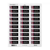 Rücksendekennzeichen für Edgy Rose und moderne Str (Vorne)