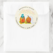 Rücksendekennzeichen für Hochzeitpumpen Runder Aufkleber (Tasche)