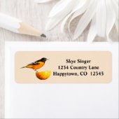 Rücksendekennzeichen für hübsche Oriole Bird und O (Insitu)
