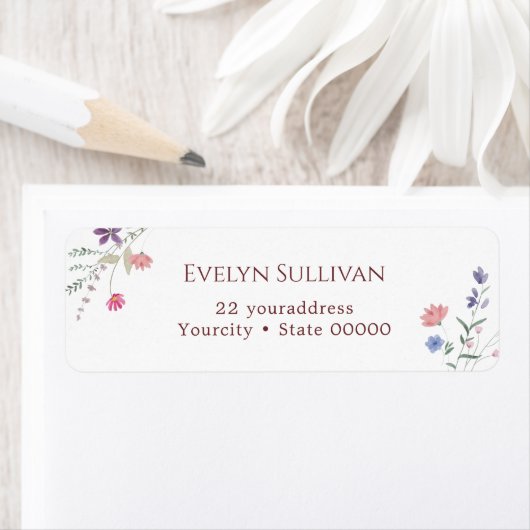 Rücksendekennzeichen für neue Wildblumen (Insitu)