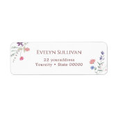 Rücksendekennzeichen für neue Wildblumen (Vorne)