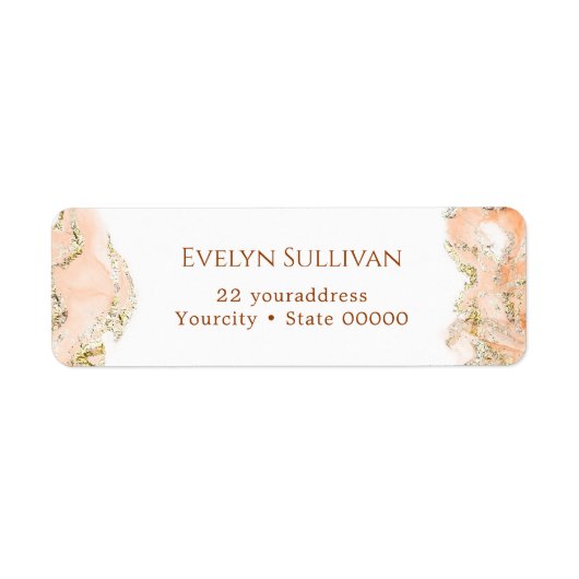 Rücksendekennzeichen für Peach (Vorne)