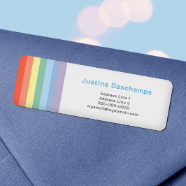 Rücksendekennzeichen für Rainbow-Streifen