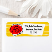 Rücksendekennzeichen für spanische Rose (Insitu)