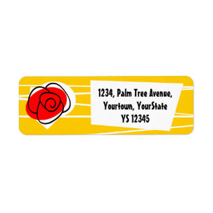 Rücksendekennzeichen für spanische Rose