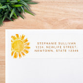 Rücksendekennzeichen für Sun Baby-Dusche