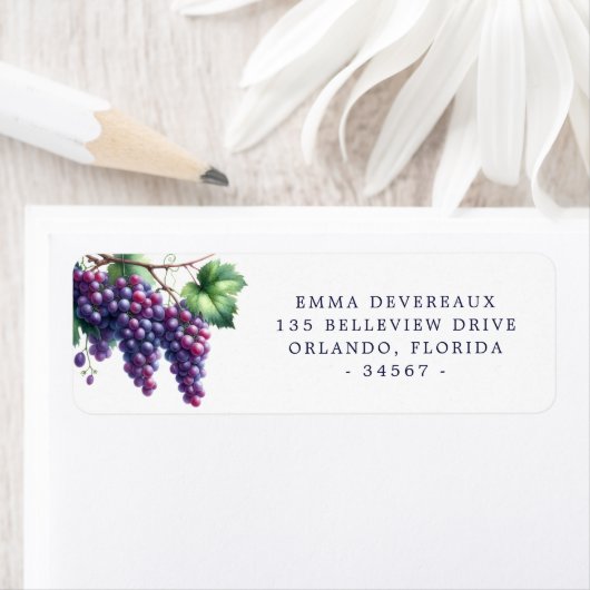Rücksendekennzeichen für Watercolor-Trauben (Insitu)
