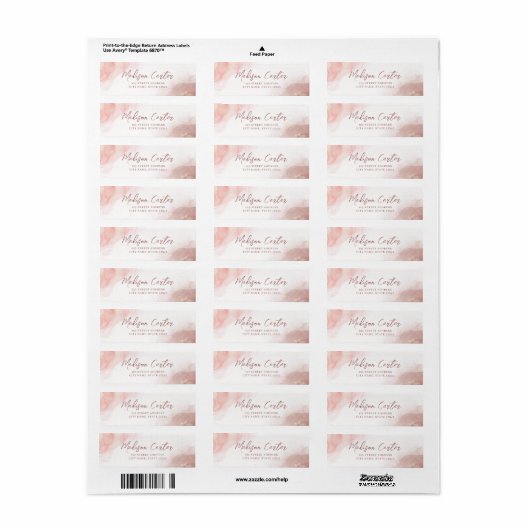 Rücksendesiegel für abstrakte Alkoholtupfer (Vorne)