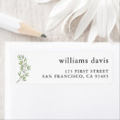 Rücksendesiegel für botanische Oliven (Insitu)