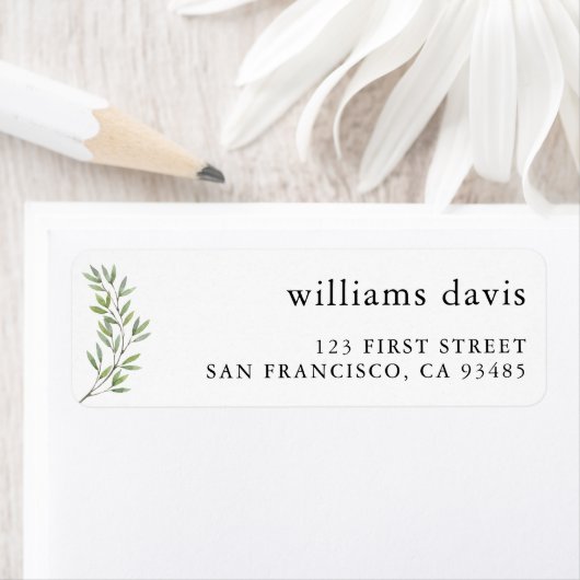 Rücksendesiegel für botanische Oliven (Insitu)