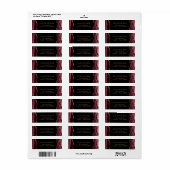 Rücksendesiegel für Burgund und Gold (Vorne)