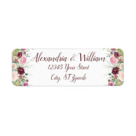 Rücksendesiegel für die Hochzeitscouple-Romantisch