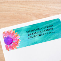 Rücksendesiegel für helle Blumenblätter
