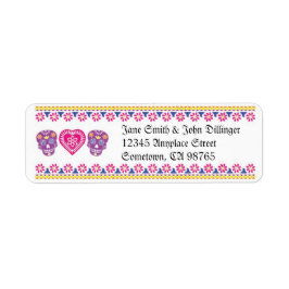 Rücksendesiegel für mexikanische Skulls